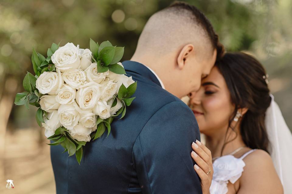 Casal após a cerimonia