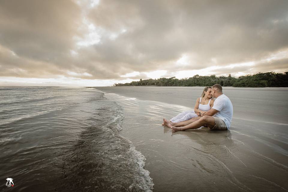 Ensaio pré wedding na praia
