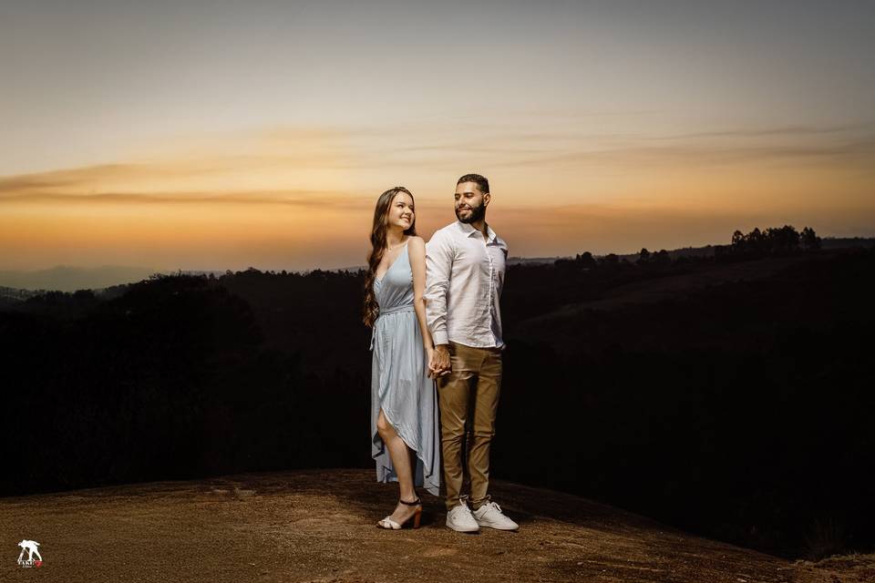 Pré wedding em cenário natural