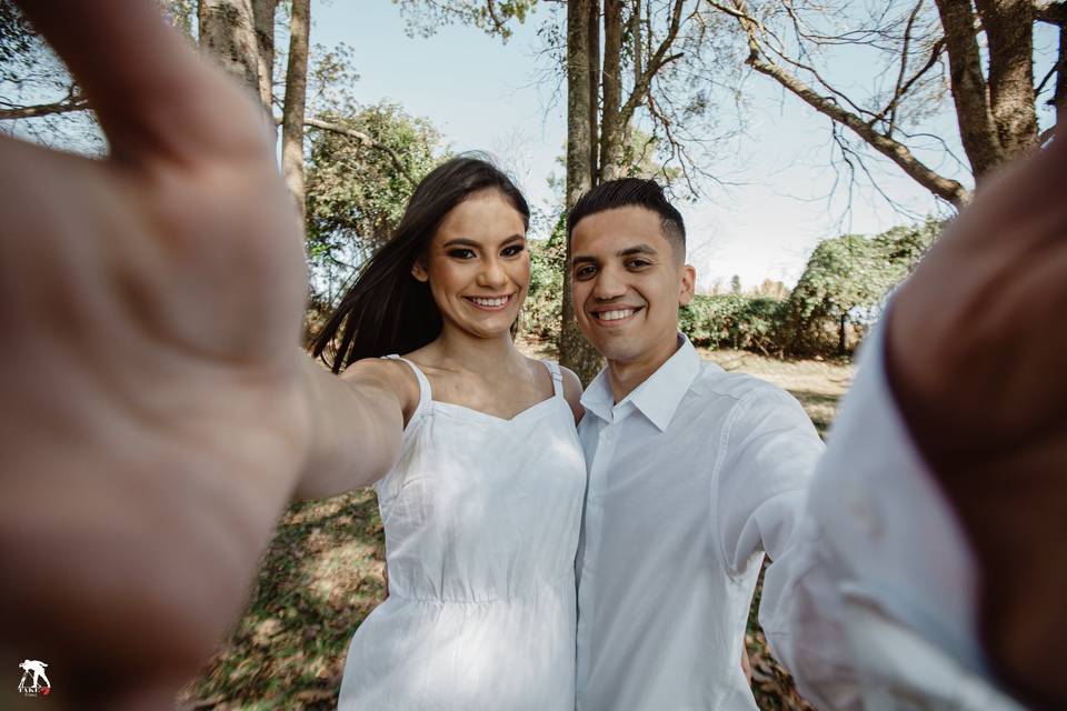 História do casal em imagens