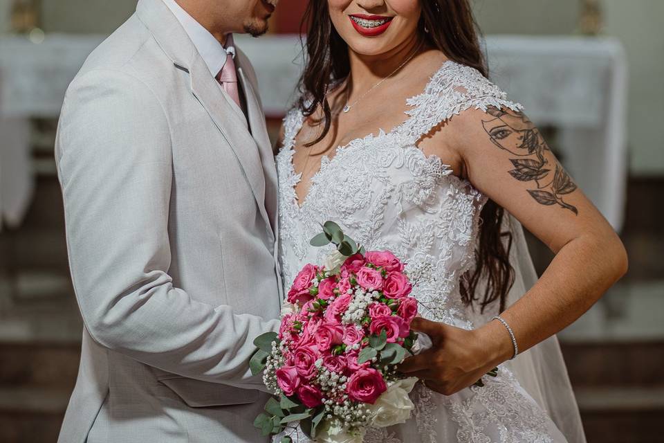 Fotografia dos noivos