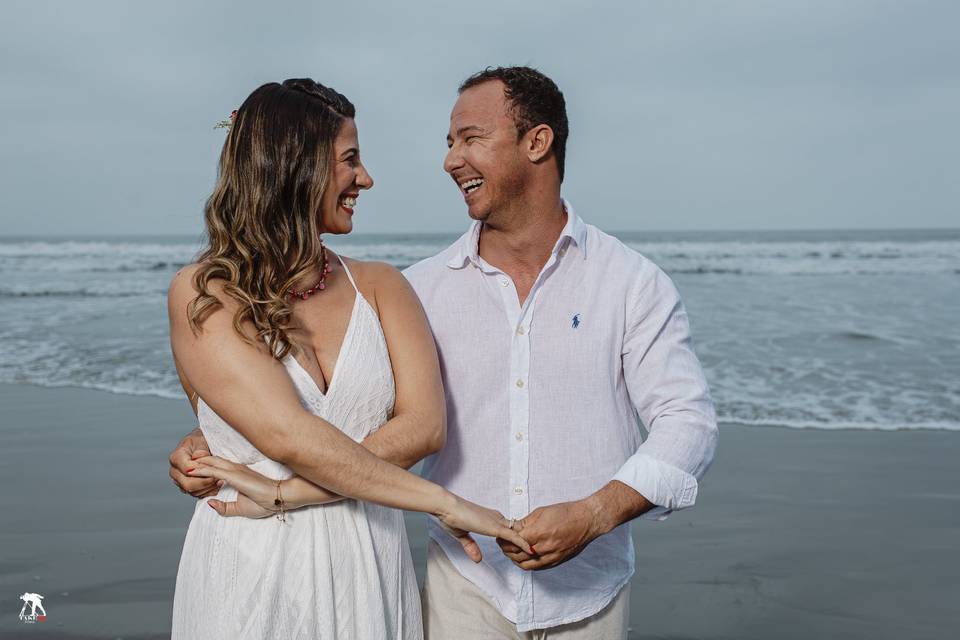 Ensaio pré wedding na praia