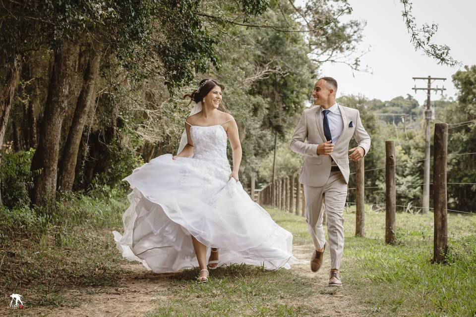Pós wedding na natureza