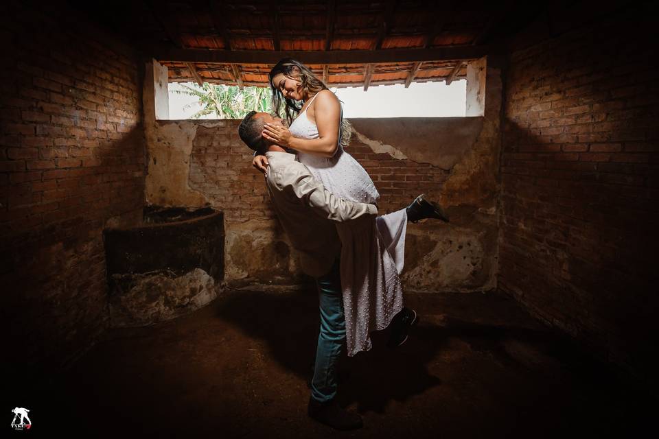 História do casal em imagens