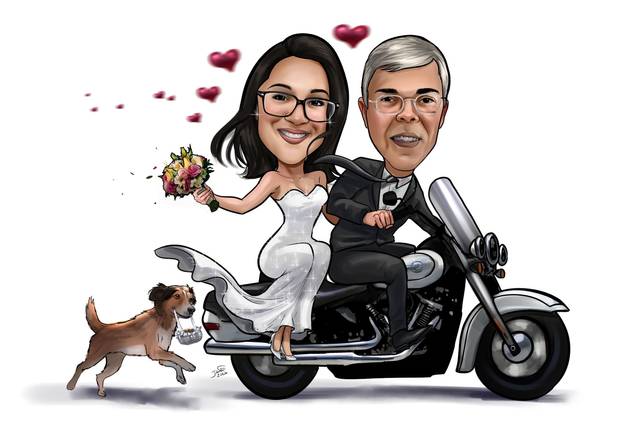 Caricatura para convite