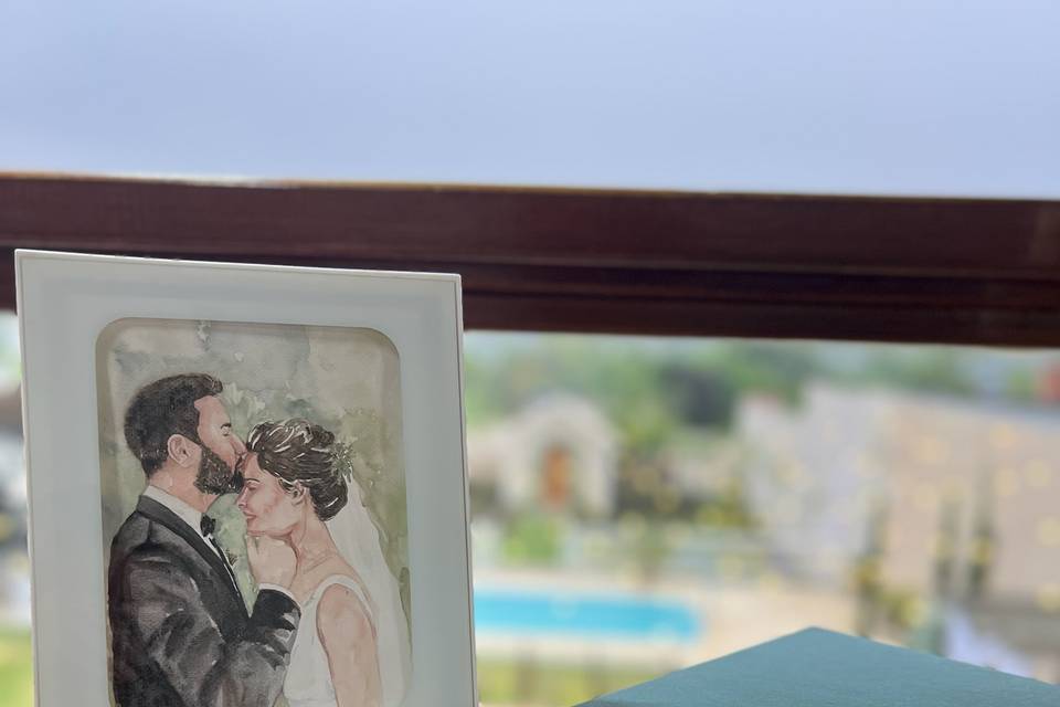 Retrato em Aquarel