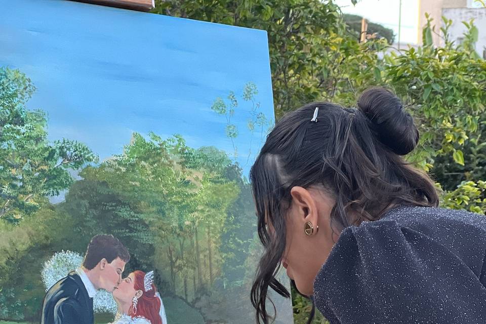 Erika pintura em casamentos