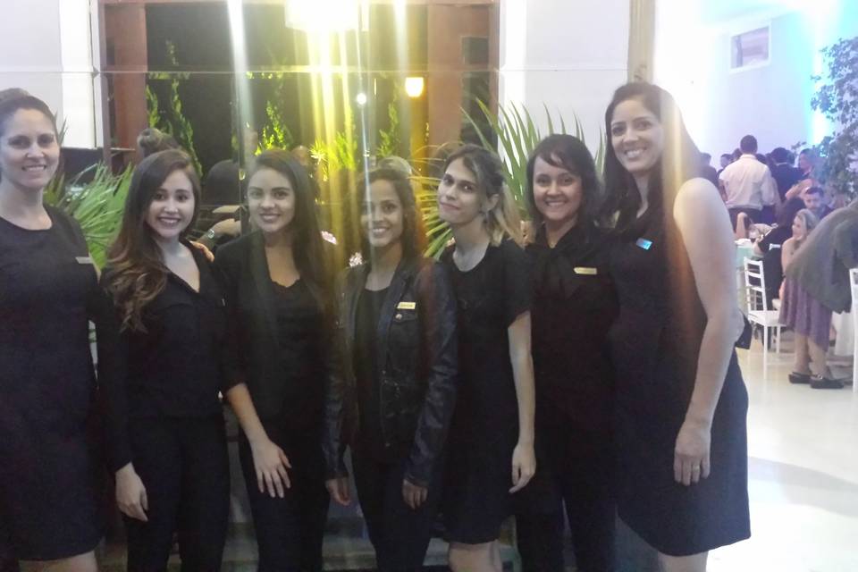 Equipe Glamour em ação