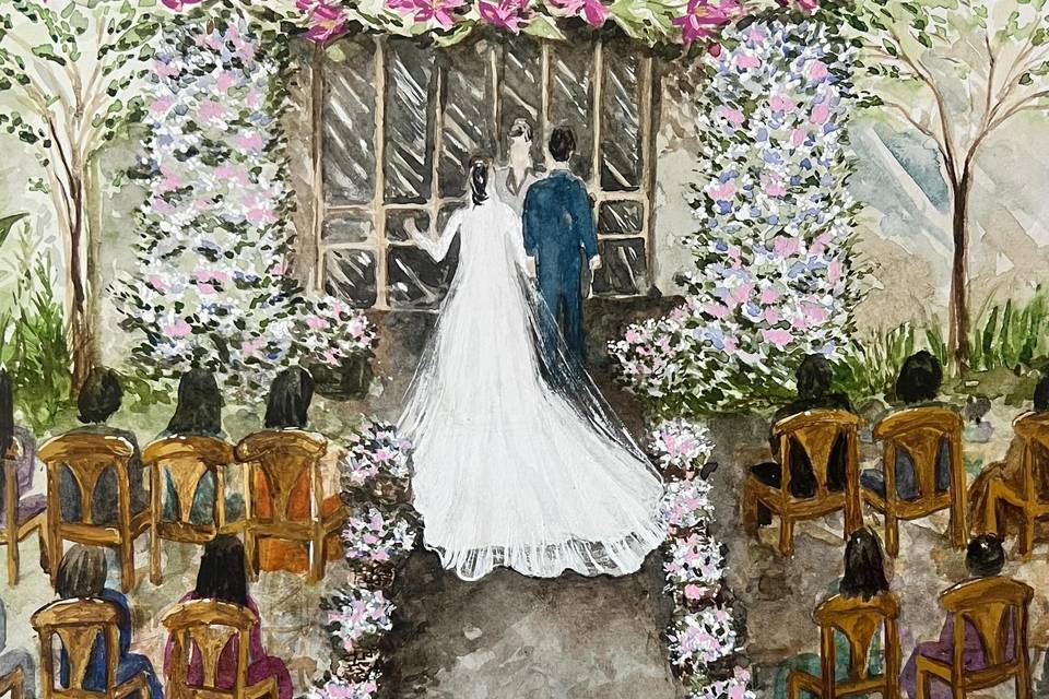 Erika Sandes - Pintura Ao Vivo