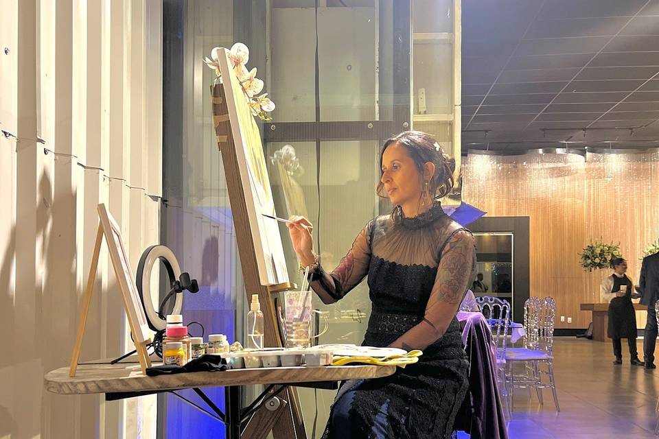 Erika Sandes - Pintura Ao Vivo
