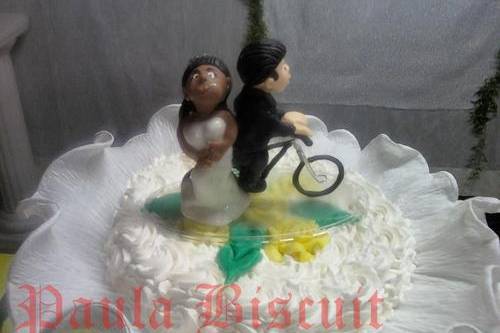 Topo noivo ciclista