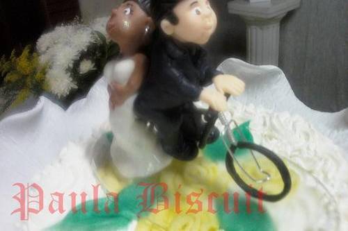 Topo noivo ciclista