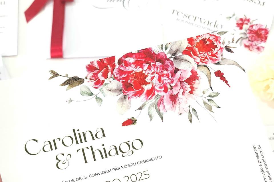 Convite floral - 115