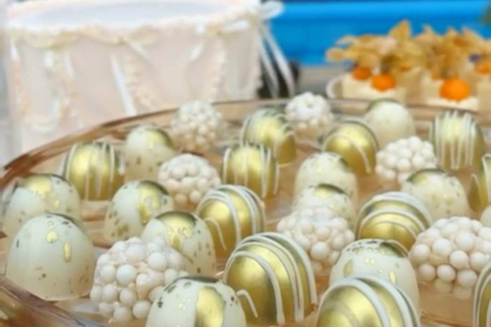 Brigadeiro de limão pérolas