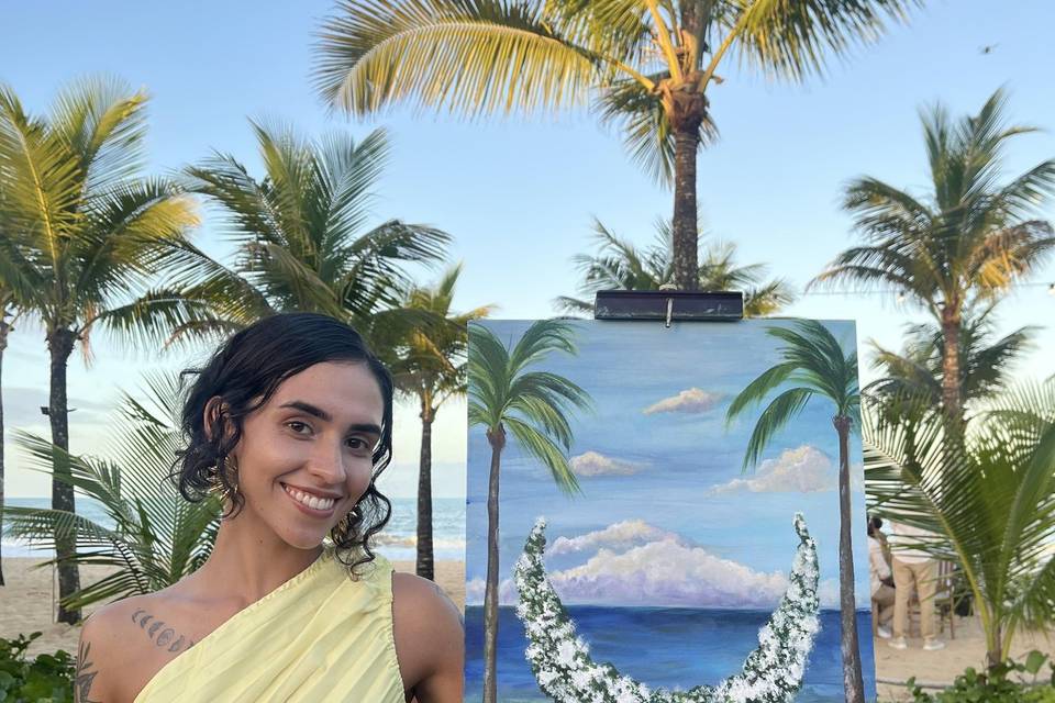 Pintura sendo feita na Bahia