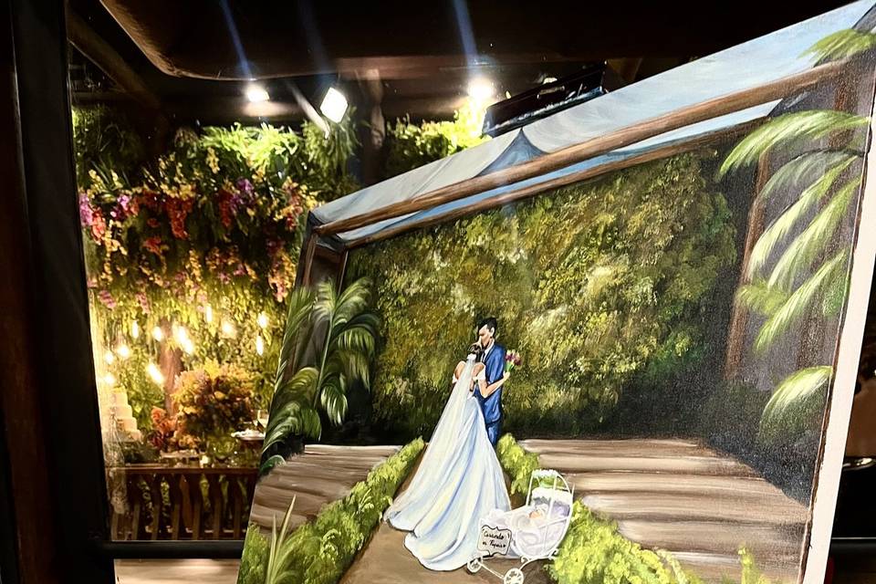 Pintura no Welucci Garden