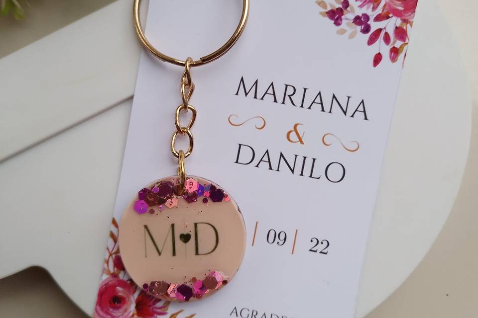 Card + chaveiro personalizado