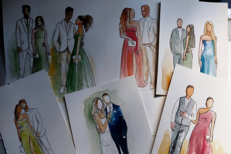 Aquarela dos convidaod ao vivo