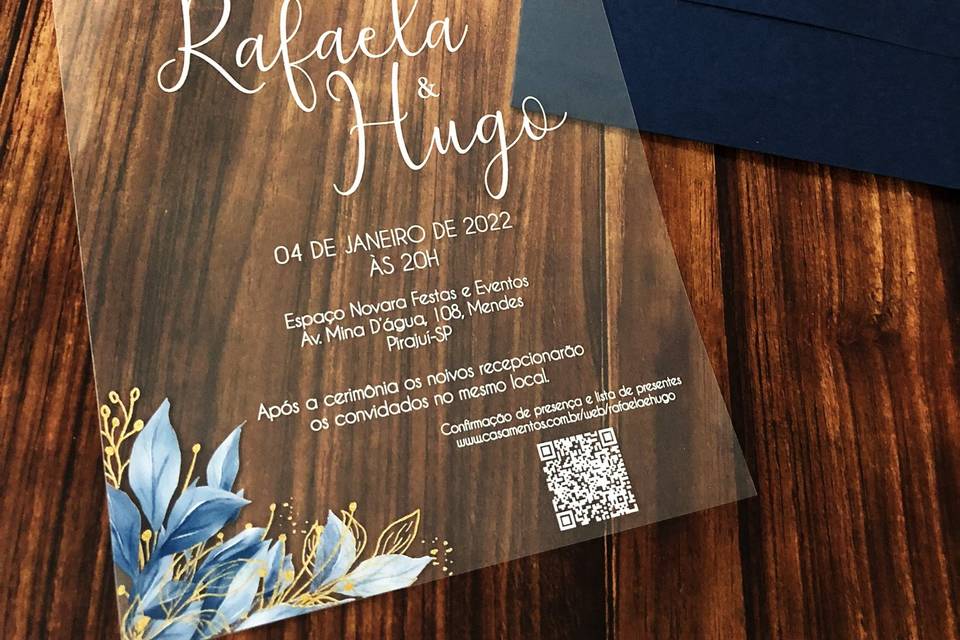 Convite Folha Azul