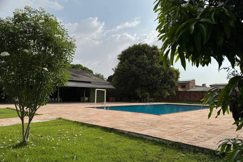 Área da piscina