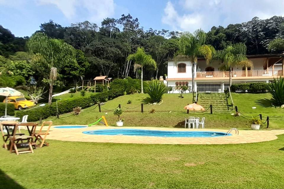 Área da piscina