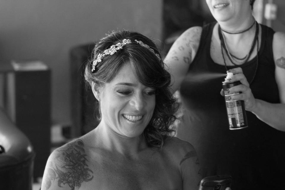 Making-of da noiva