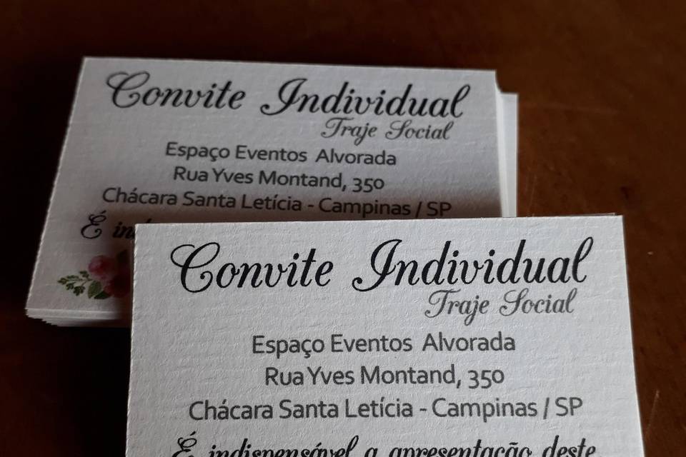Convite Individual