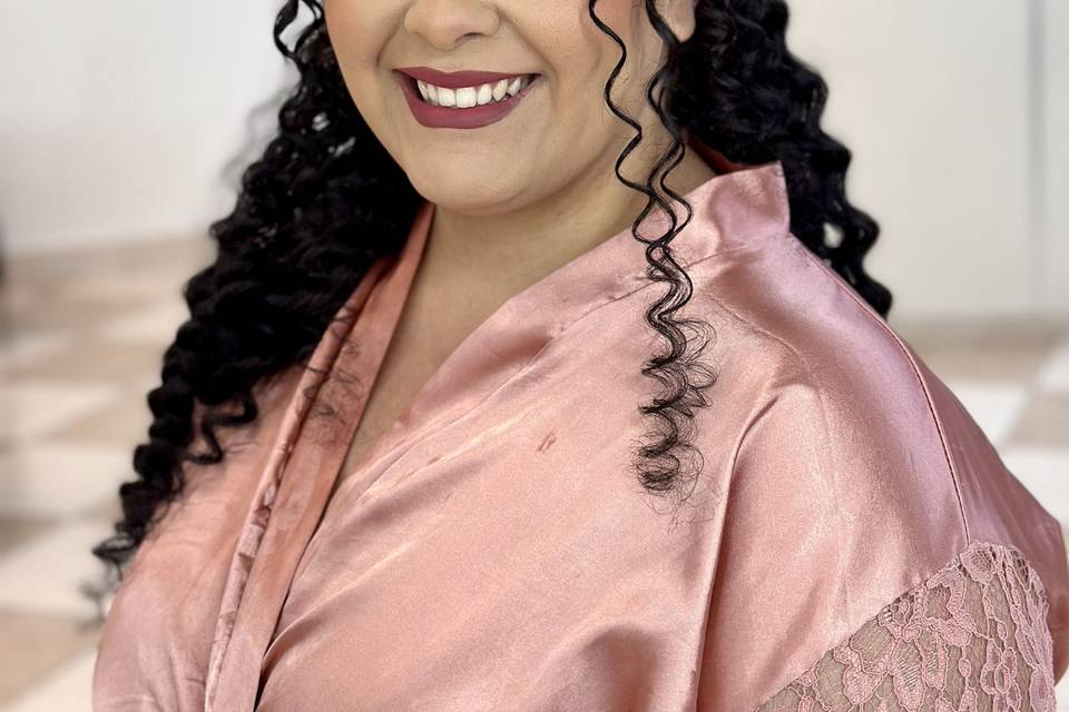 Penteado cacheado