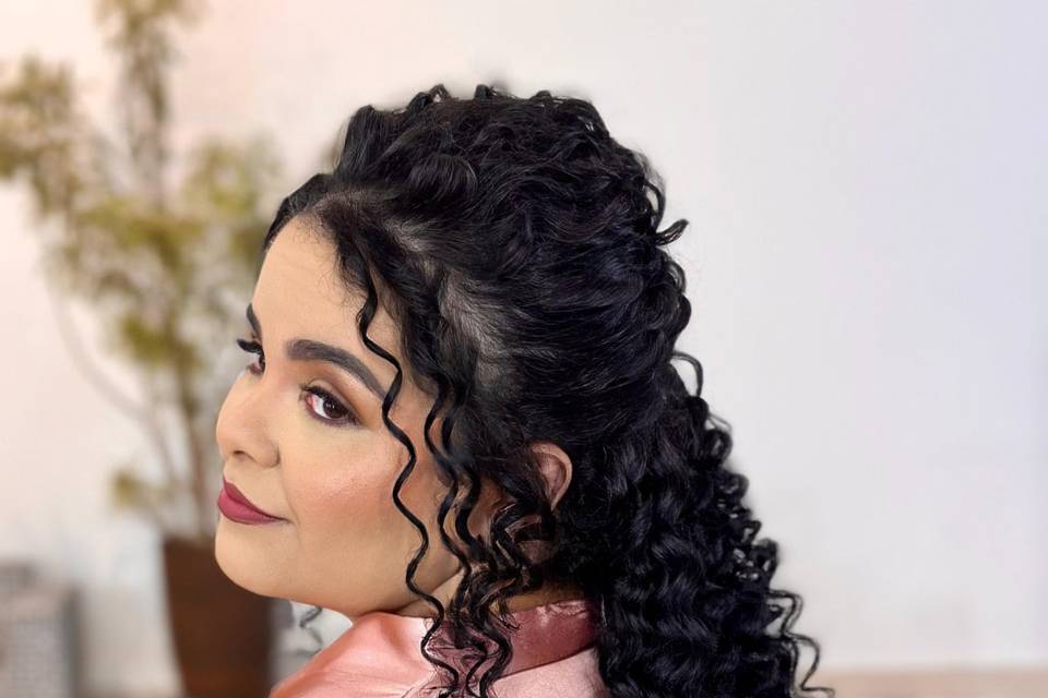 M penteado cacheado