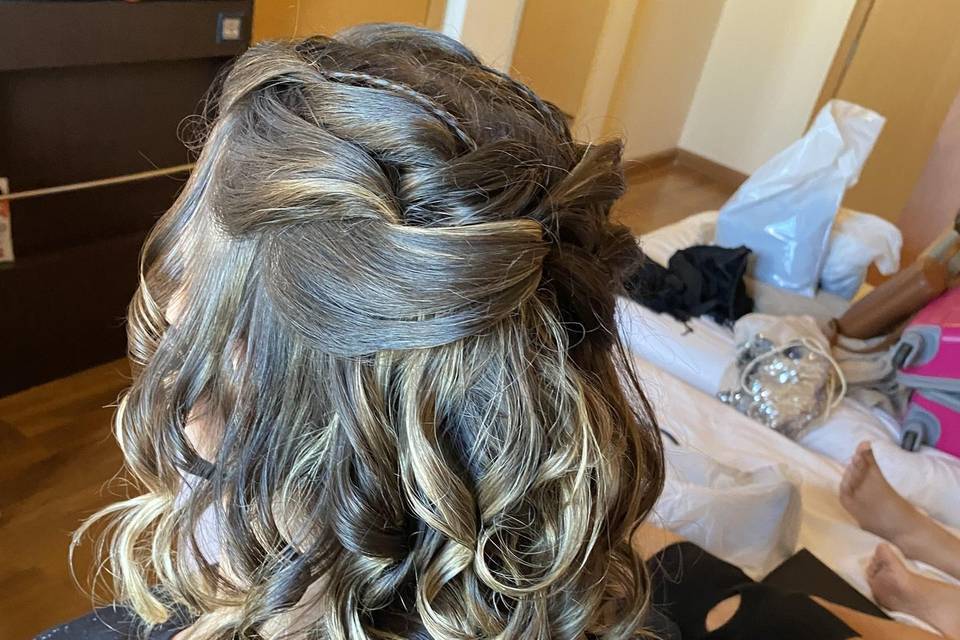Penteado semi preso