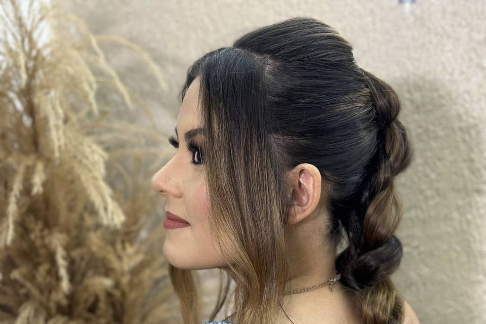 Penteado preso leve