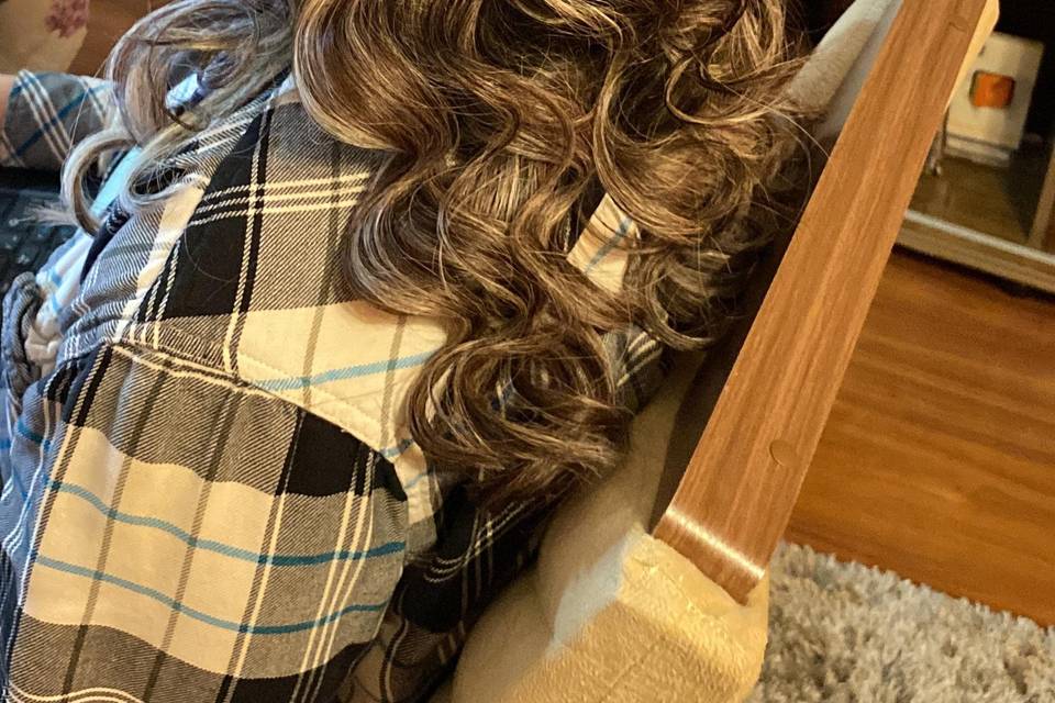 Penteado semi preso