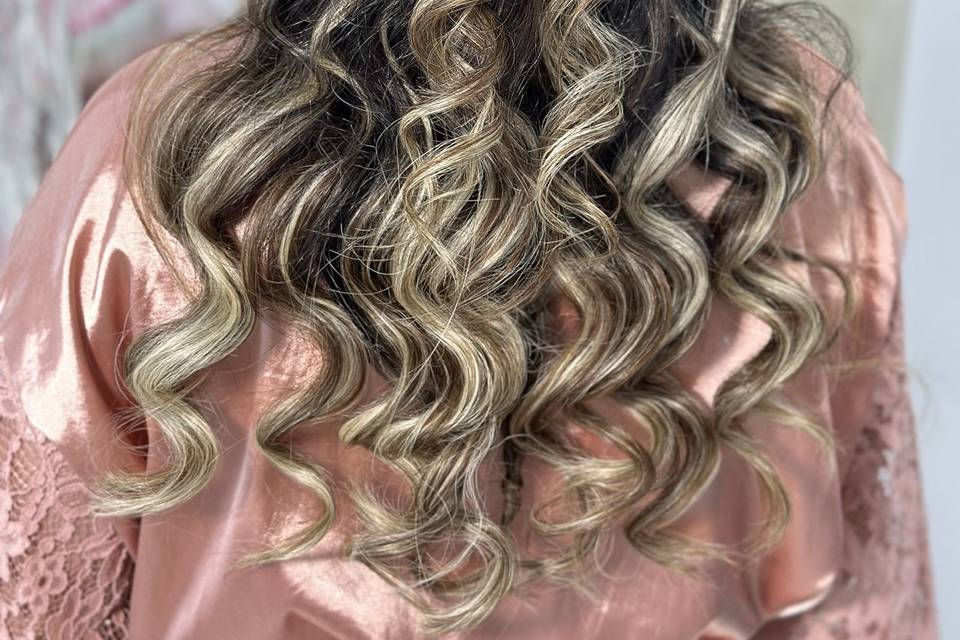 Penteado cacheado