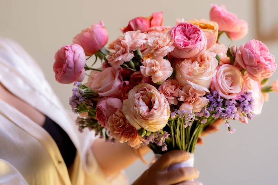Mix de flores nobres da época