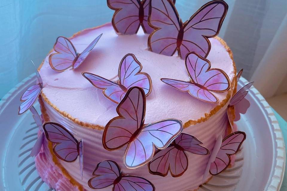 Torta de borboletas