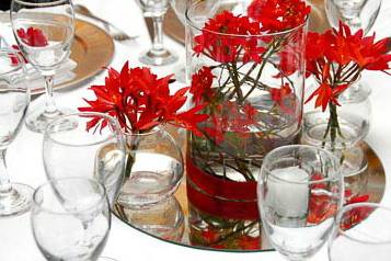 Decoração com flores