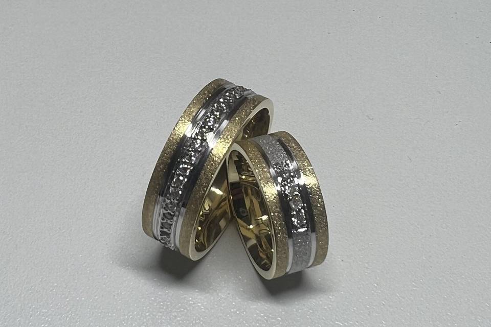 Ouro 18k e diamantes