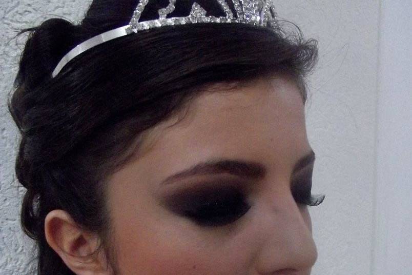 Make e penteado debutante