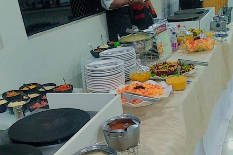 Buffet crepe  100 convidados