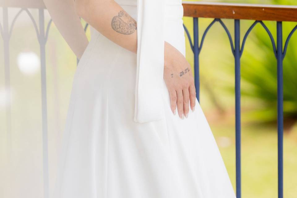 Vestido rebeca.