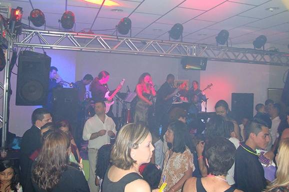No palco