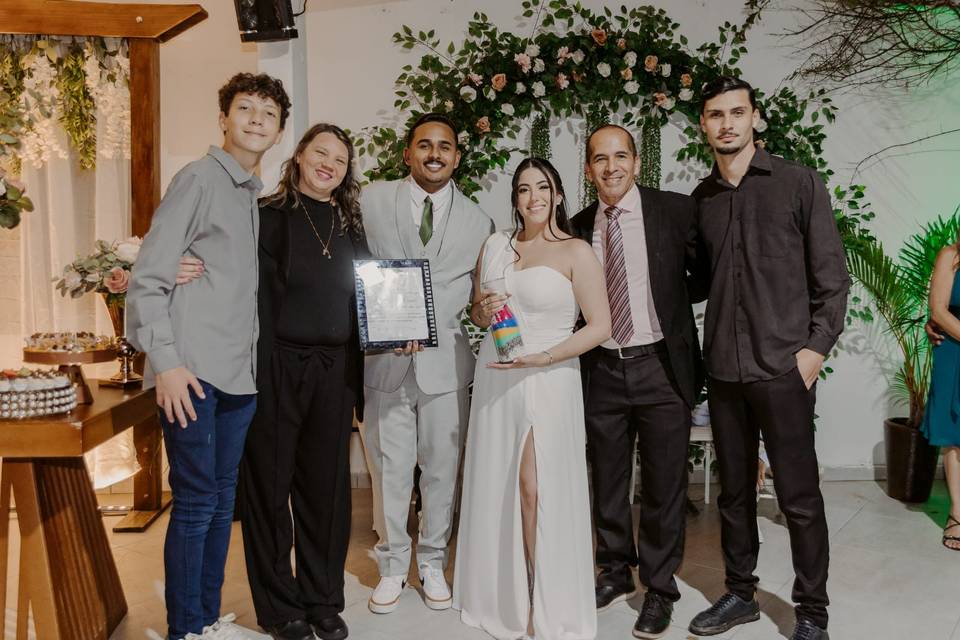 Equipe - Presente dos noivos