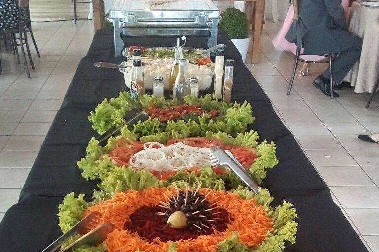 Buffet completo com churrasco