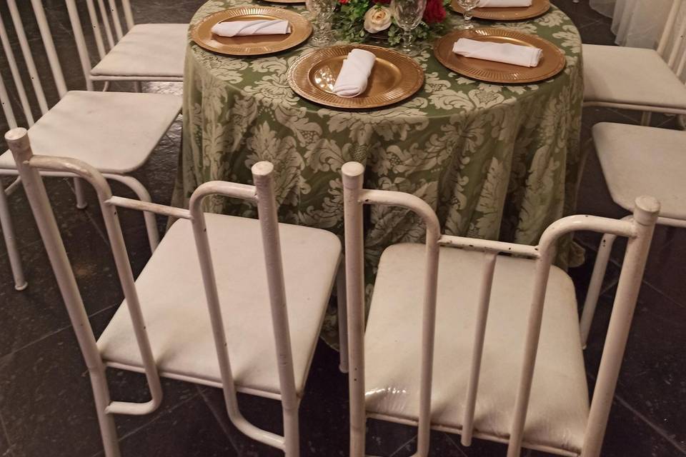 Uma das decorações de mesa