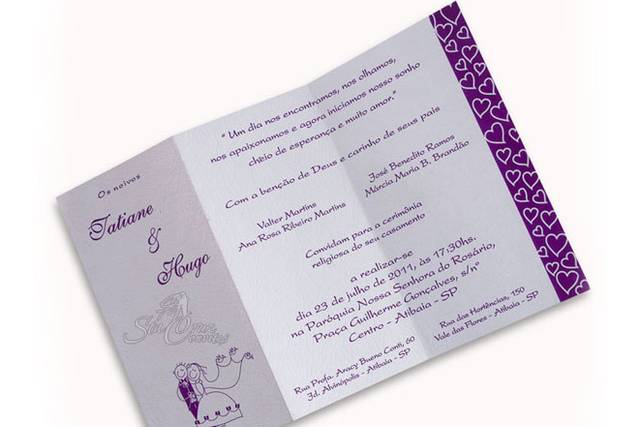 Convites de casamento
