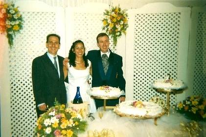 Mesa do Bolo de Casamento
