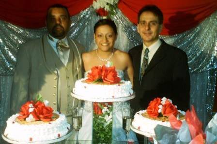 Mesa do Bolo de Casamento