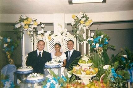Mesa do Bolo de Casamento