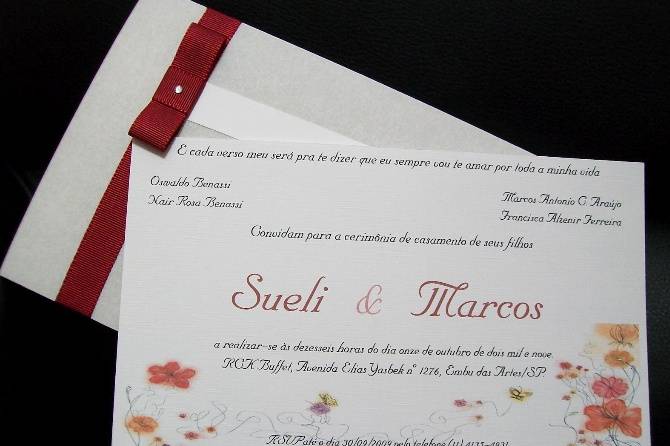 Convite de casamento