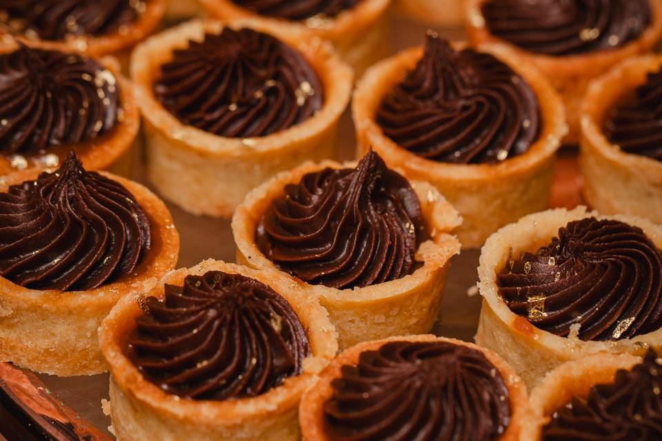 Tortinha de café com chocolate